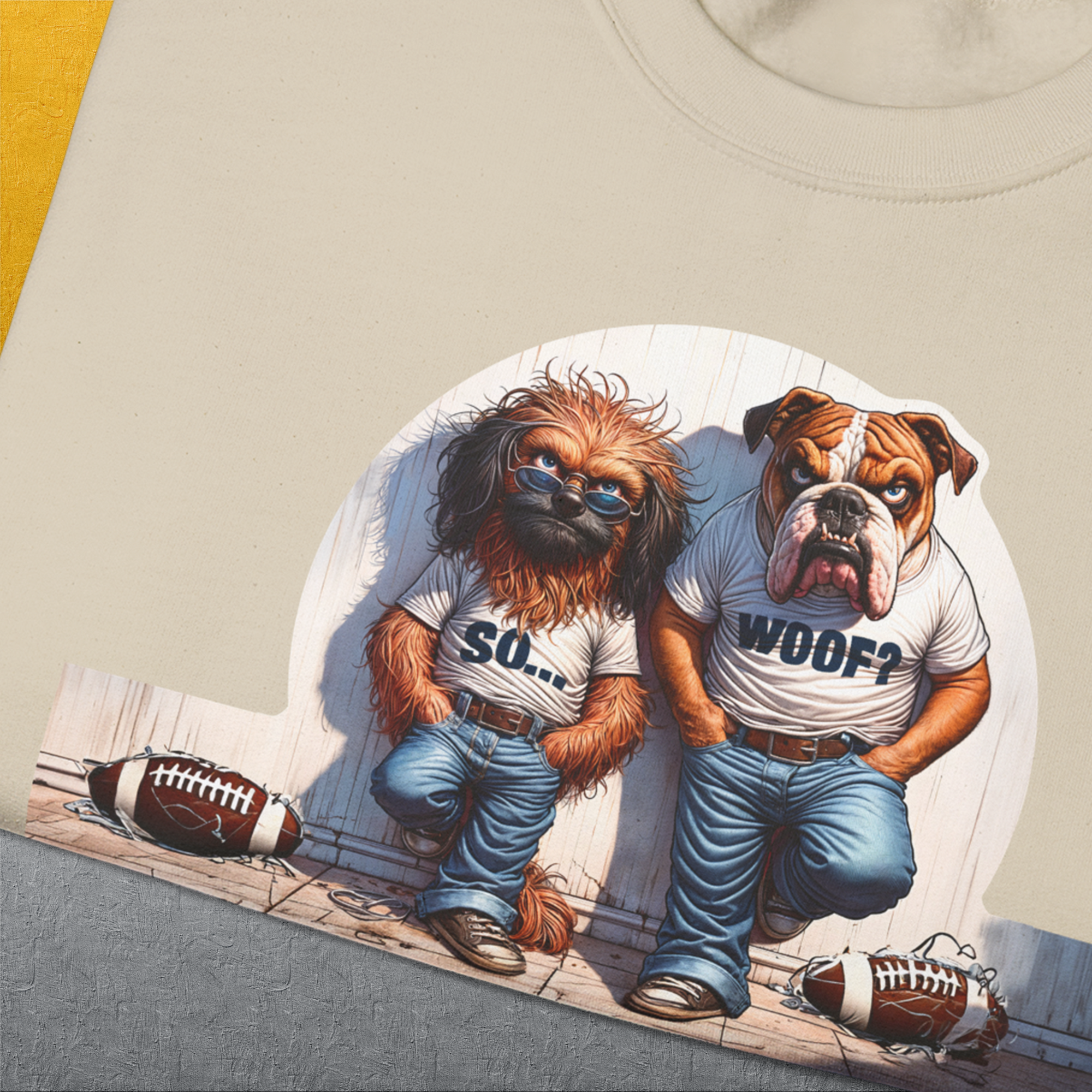 So... Woof? Volume 7, Unisex Sweatshirt-. A dog-themed Design from Dog Gang