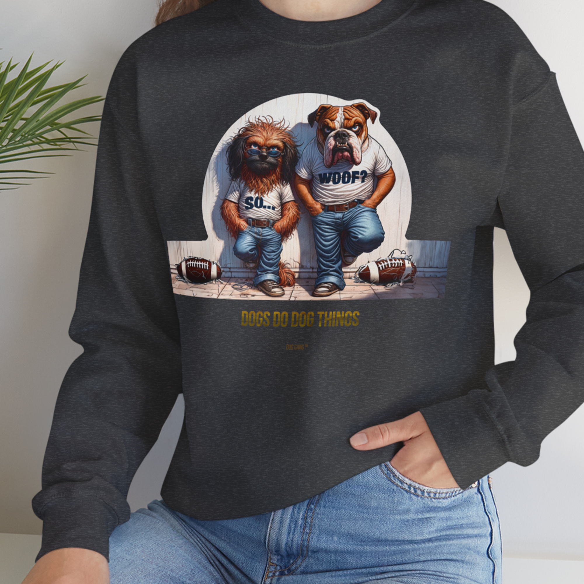 So... Woof? Volume 7, Unisex Sweatshirt-, Design by Dog Gang