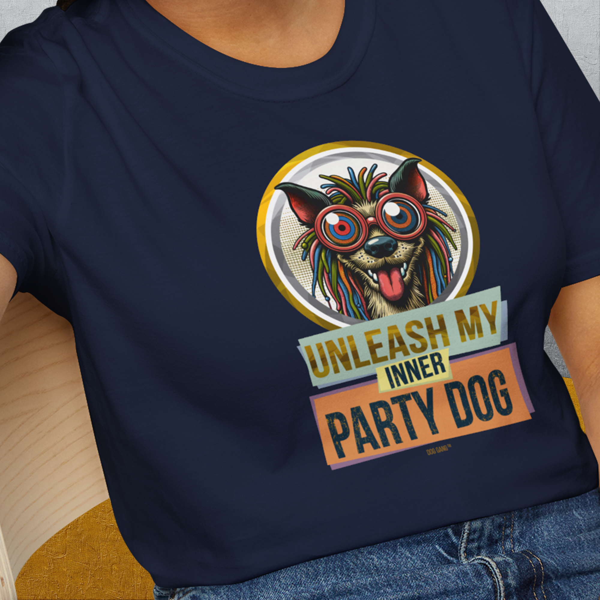 Unleash-Series (My Inner Party Dog), Volume 3, Unisex T-Shirt-, a fun and stylish design for dog lovers from Dog Gang