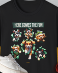 Unleash-Series (Here Comes The Fun), Volume 4, Unisex T-Shirt-Black, Design by Dog Gang